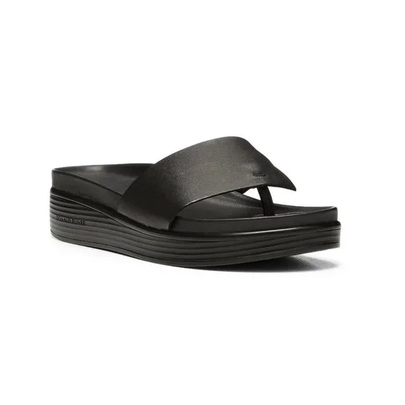 Donald J. Pliner  Black Slide Sandals in Vachetta style Donald J Pliner Women main image 2
